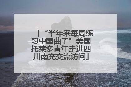 “半年来每周练习中国曲子”美国托莱多青年走进四川南充交流访问