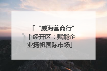 “威海营商行”｜经开区：赋能企业扬帆国际市场