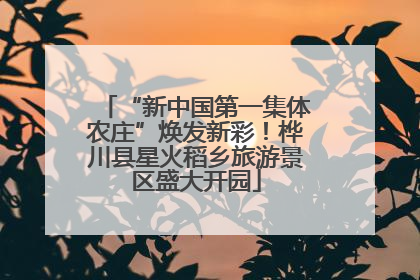 “新中国第一集体农庄”焕发新彩！桦川县星火稻乡旅游景区盛大开园