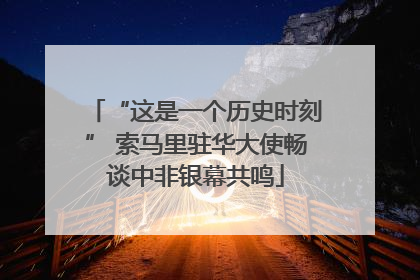 “这是一个历史时刻” 索马里驻华大使畅谈中非银幕共鸣