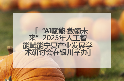 “AI赋能·数领未来”2025年人工智能赋能宁夏产业发展学术研讨会在银川举办