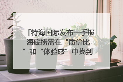特海国际发布一季报 海底捞需在“质价比”和“体验感”中找到平衡｜新经济观察