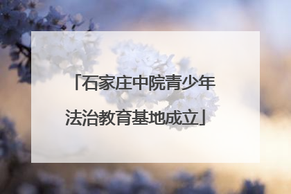 石家庄中院青少年法治教育基地成立