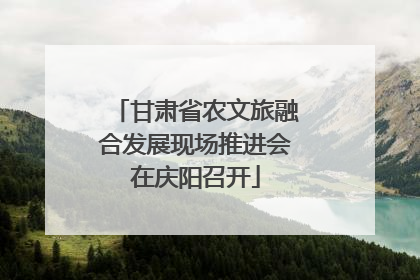 甘肃省农文旅融合发展现场推进会在庆阳召开