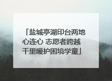 盐城亭湖印台两地心连心 志愿者跨越千里暖护困境学童