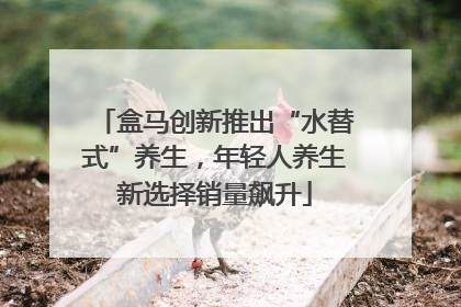 盒马创新推出“水替式”养生，年轻人养生新选择销量飙升