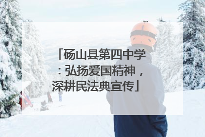 砀山县第四中学：弘扬爱国精神，深耕民法典宣传