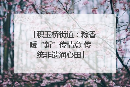 积玉桥街道：粽香暖“新”传情意 传统非遗润心田