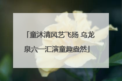 童沐清风艺飞扬 乌龙泉六一汇演童趣盎然