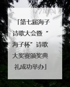第七届海子诗歌大会暨“海子杯”诗歌大奖赛颁奖典礼成功举办