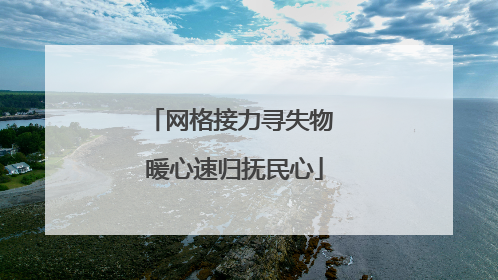 网格接力寻失物 暖心速归抚民心
