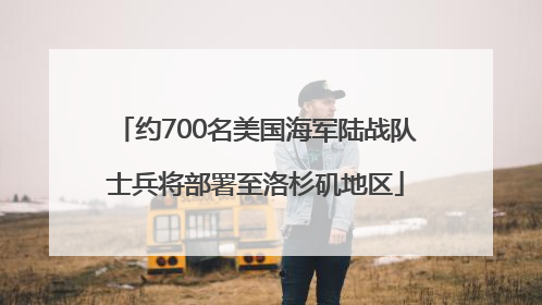 约700名美国海军陆战队士兵将部署至洛杉矶地区