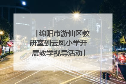 绵阳市游仙区教研室到云凤小学开展教学视导活动
