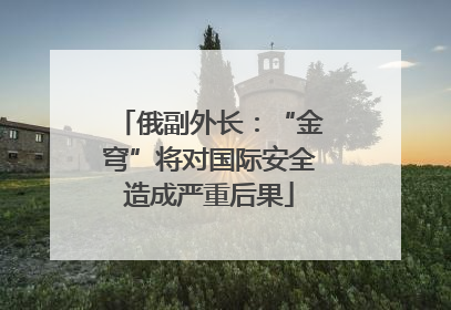 俄副外长：“金穹”将对国际安全造成严重后果