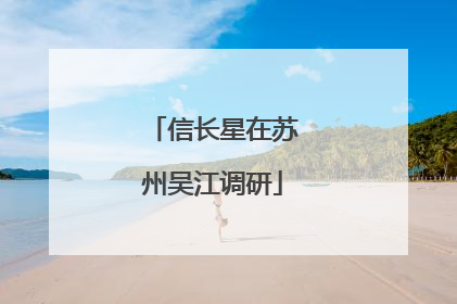 信长星在苏州吴江调研