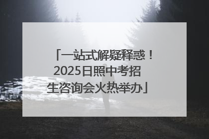 一站式解疑释惑！2025日照中考招生咨询会火热举办