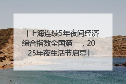 上海连续5年夜间经济综合指数全国第一，2025年夜生活节启幕