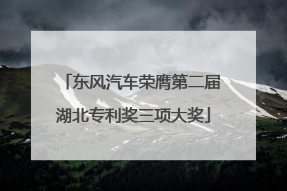 东风汽车荣膺第二届湖北专利奖三项大奖