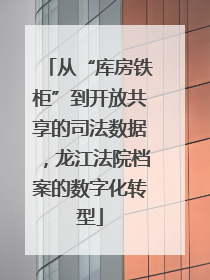 从“库房铁柜”到开放共享的司法数据，龙江法院档案的数字化转型