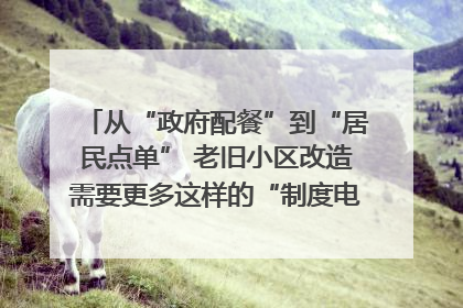 从“政府配餐”到“居民点单” 老旧小区改造需要更多这样的“制度电梯”｜封面评论