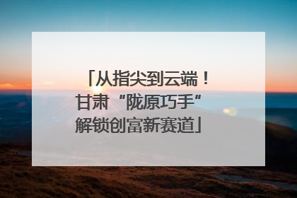 从指尖到云端！甘肃“陇原巧手”解锁创富新赛道