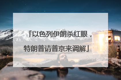 以色列伊朗杀红眼，特朗普请普京来调解