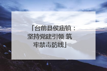台前县侯庙镇：坚持党建引领 筑牢禁毒防线