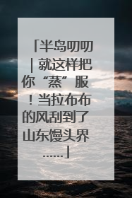半岛叨叨｜就这样把你“蒸”服！当拉布布的风刮到了山东馒头界……
