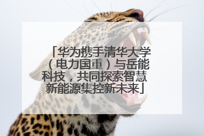 华为携手清华大学（电力国重）与岳能科技，共同探索智慧新能源集控新未来