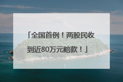 全国首例！两股民收到近80万元赔款！