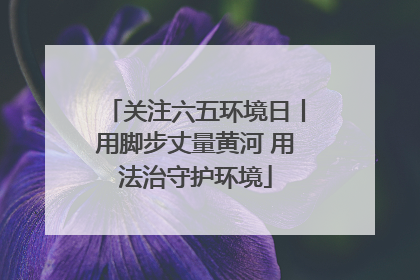关注六五环境日丨用脚步丈量黄河 用法治守护环境