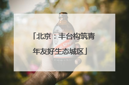 北京：丰台构筑青年友好生态城区