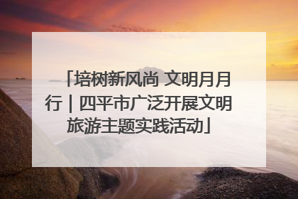 培树新风尚 文明月月行｜四平市广泛开展文明旅游主题实践活动