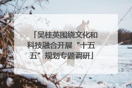 吴桂英围绕文化和科技融合开展“十五五”规划专题调研