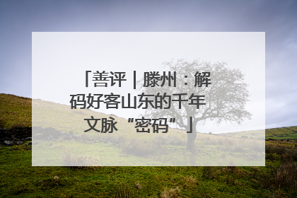 善评｜滕州：解码好客山东的千年文脉“密码”