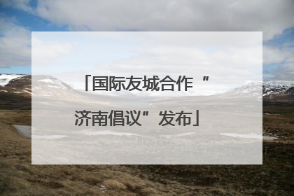 国际友城合作“济南倡议”发布
