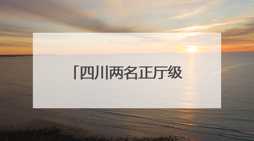 四川两名正厅级干部近期履新，均曾任遂宁市市长