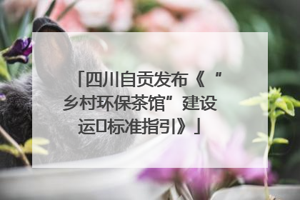 四川自贡发布《“乡村环保茶馆”建设运⾏标准指引》