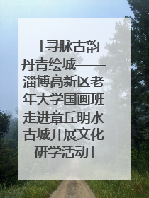 寻脉古韵 丹青绘城——淄博高新区老年大学国画班走进章丘明水古城开展文化研学活动