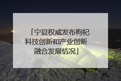 宁夏权威发布枸杞科技创新和产业创新融合发展情况