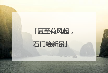 夏至荷风起，石门绘新景