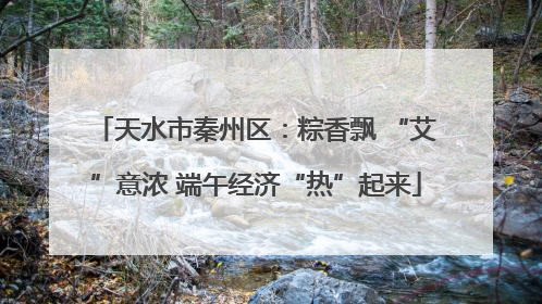 天水市秦州区：粽香飘 “艾”意浓 端午经济“热”起来