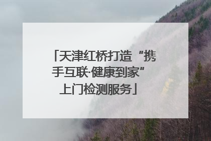 天津红桥打造“携手互联·健康到家”上门检测服务