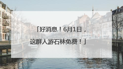 好消息！6月1日，这群人游石林免费！