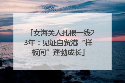 女海关人扎根一线23年：见证自贸港“样板间”蓬勃成长