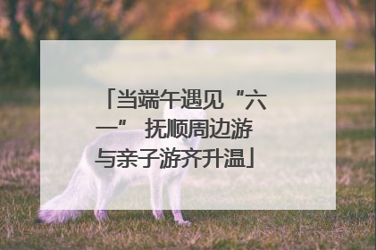 当端午遇见“六一” 抚顺周边游与亲子游齐升温