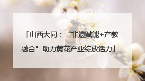 山西大同：“非遗赋能+产教融合”助力黄花产业绽放活力