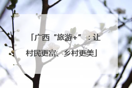 广西“旅游+”：让村民更富、乡村更美