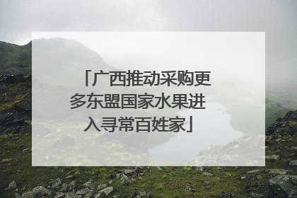 广西推动采购更多东盟国家水果进入寻常百姓家
