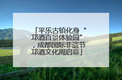 平乐古镇化身“邛酒百景体验园”，成都国际非遗节邛酒文化周启幕